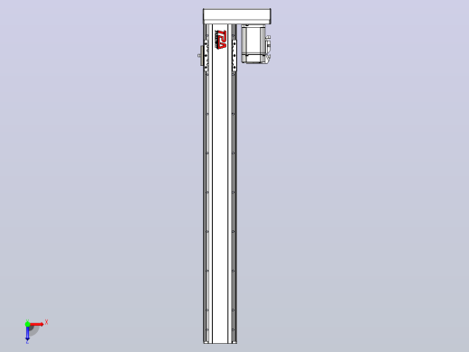 日规模组半封闭丝杆TPA-HNR-85D-1610C-L650-ML-Y-P20-N3俯视缩略图