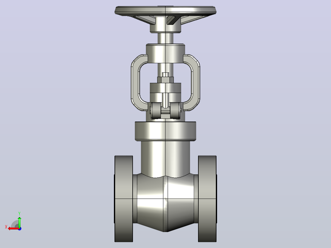 2500Lb-PN42.0 MPa[DN50]截止阀后视图