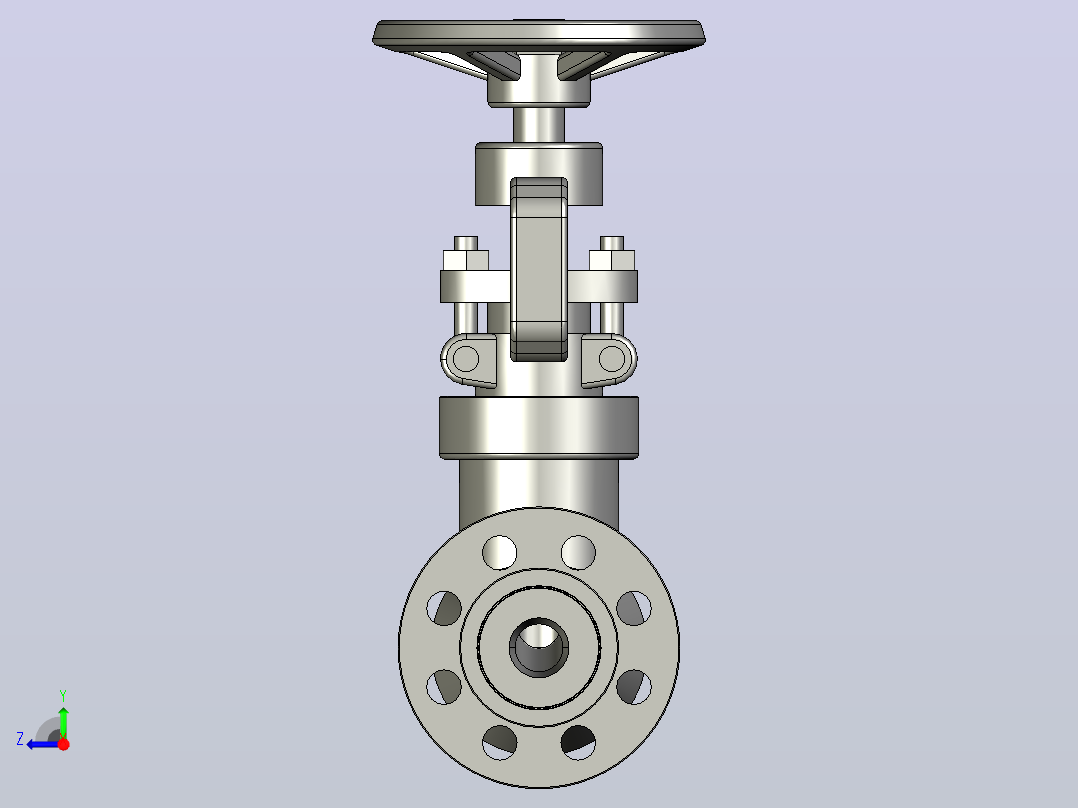 2500Lb-PN42.0 MPa[DN50]截止阀右视图