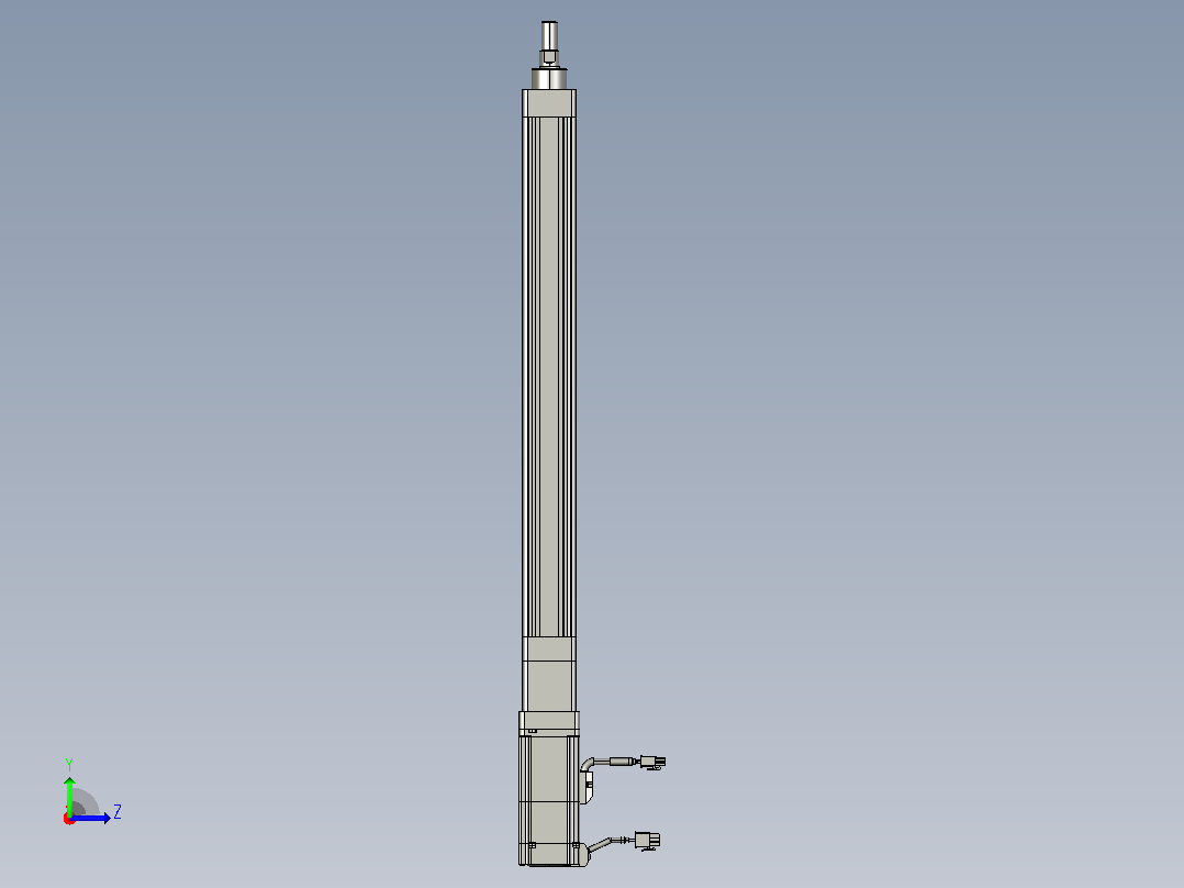 轻载电动缸TPA-ESR40-1210C-L400-M-W-P40-C3左视图