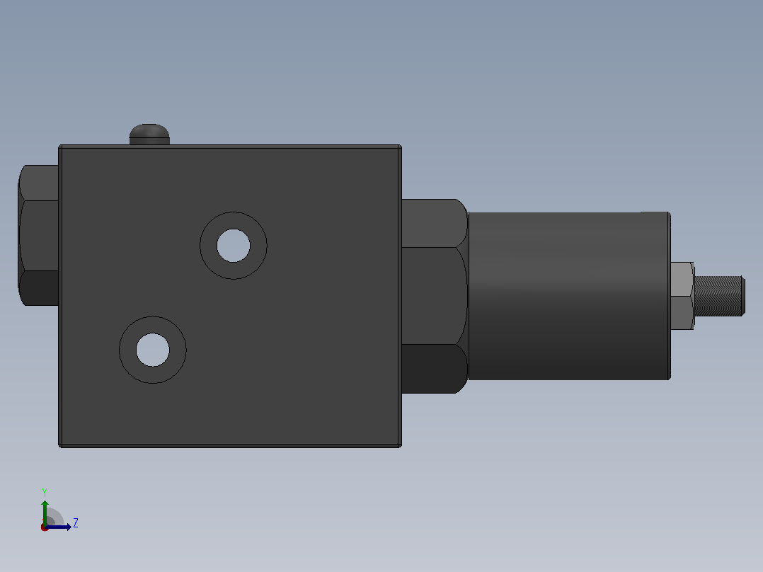SV系列油压顺序阀[SV-A]左视图