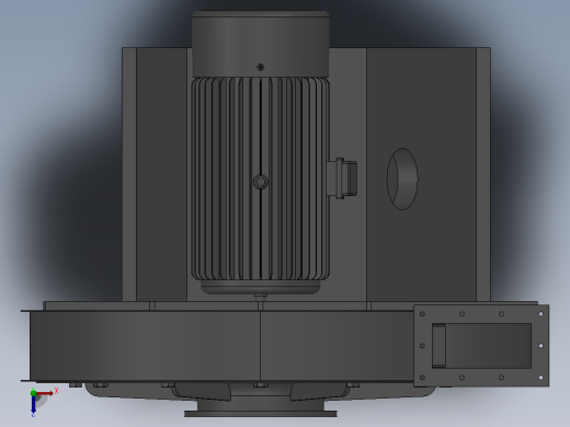 9－12系列高压离心通风机[9－12系列高压离心通风机-7.7A]俯视缩略图