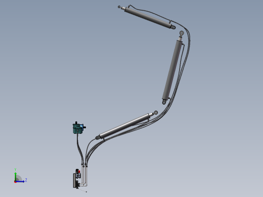 挖掘机液压系统（SW+CAD+选型计算）左视缩略图