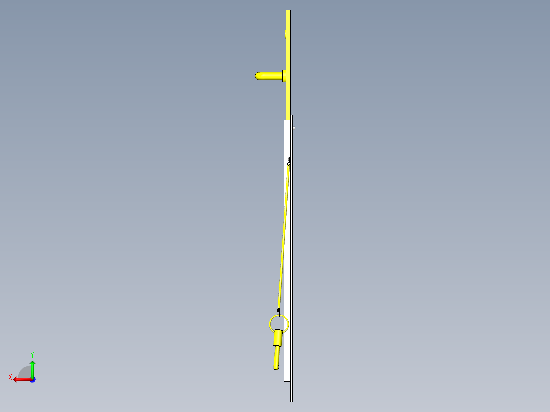 滑动开关门后视图