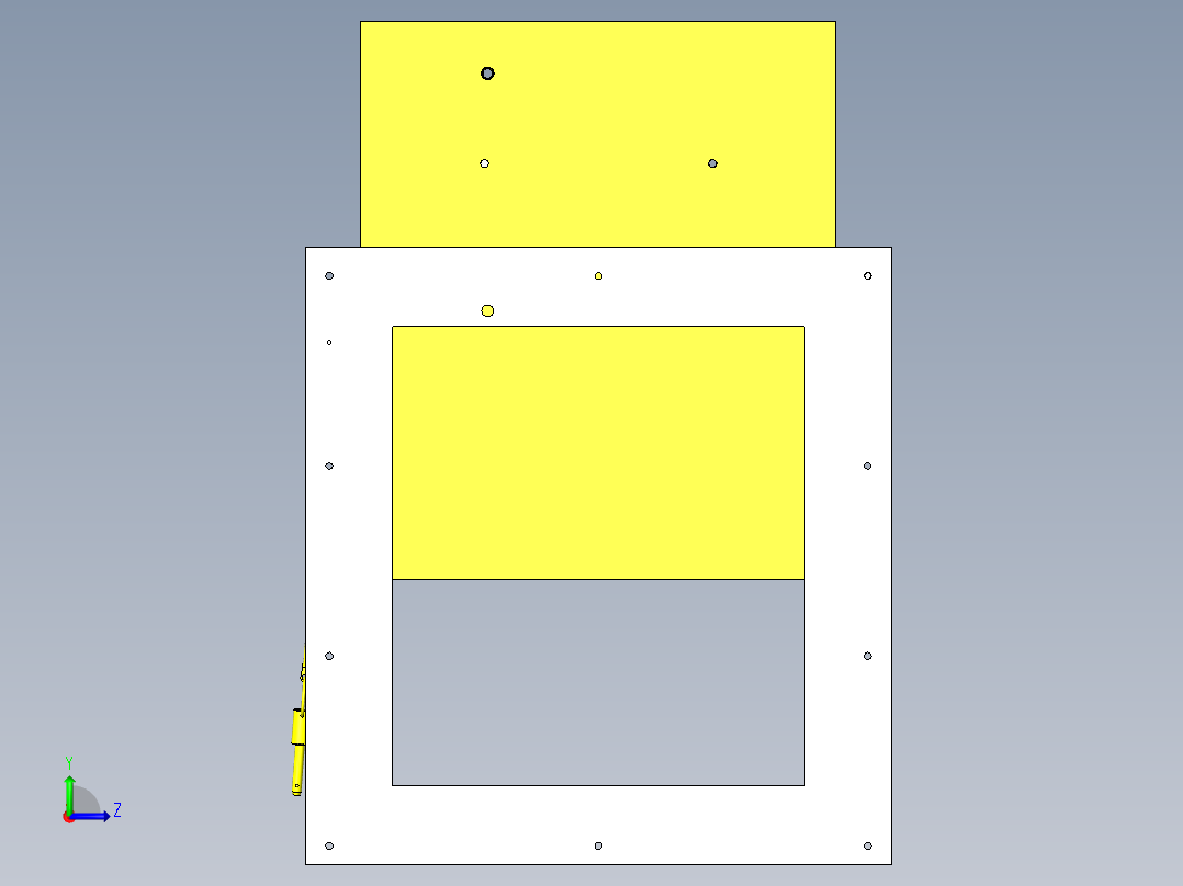 滑动开关门左视图
