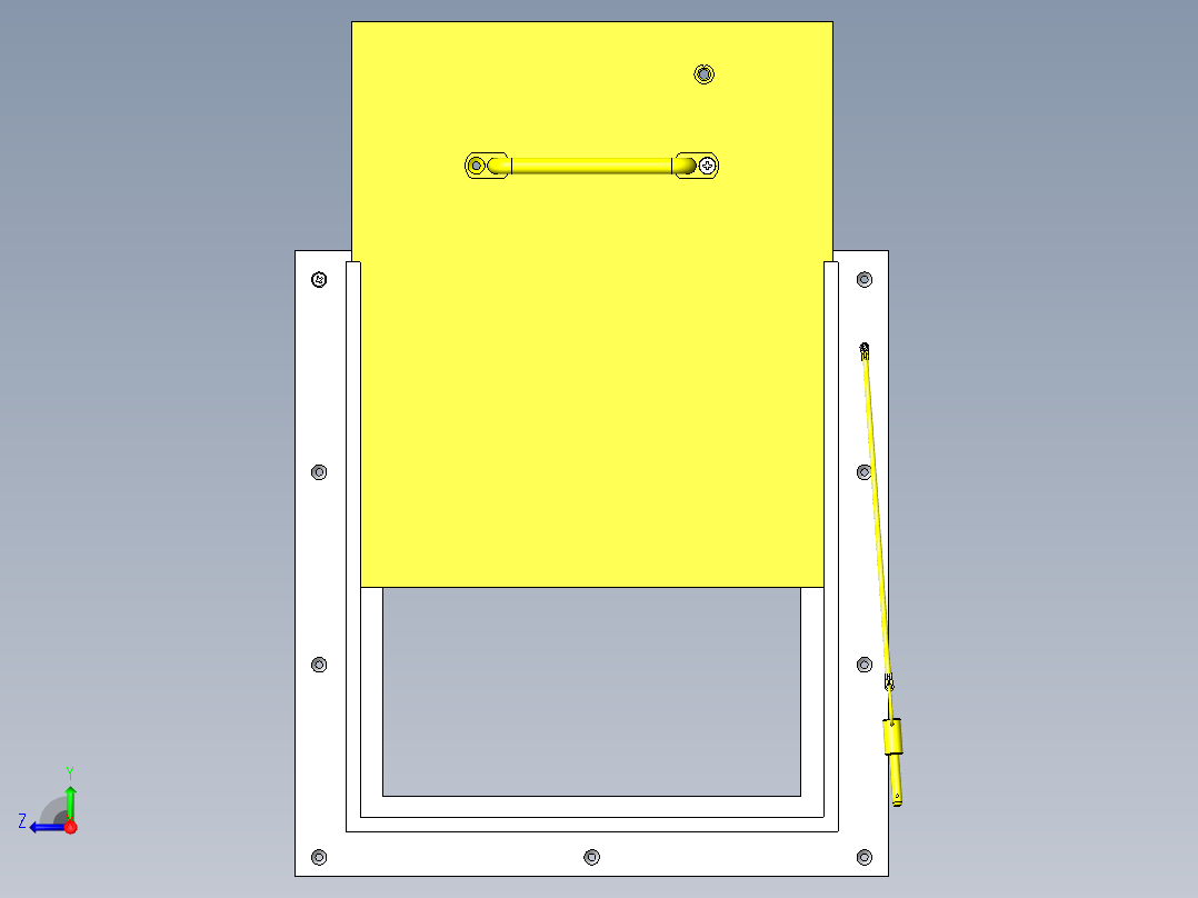 滑动开关门右视图
