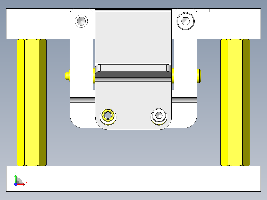 基板夹紧台前视图