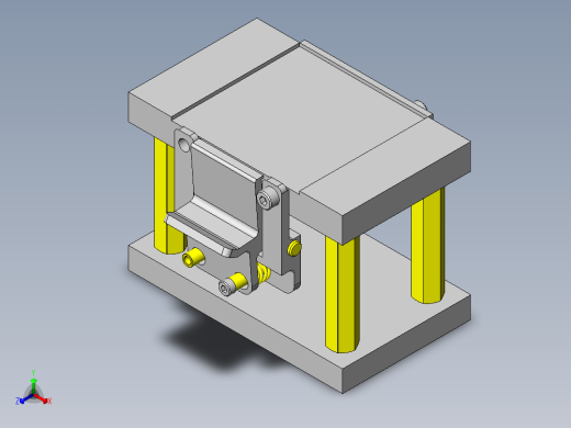 基板夹紧台正等轴测缩略图