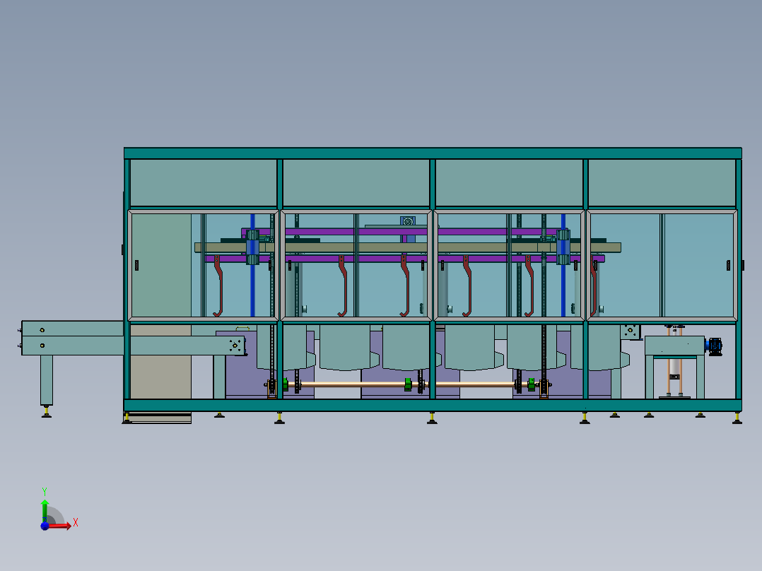 机械臂超声波清洗机sw16可编辑前视图