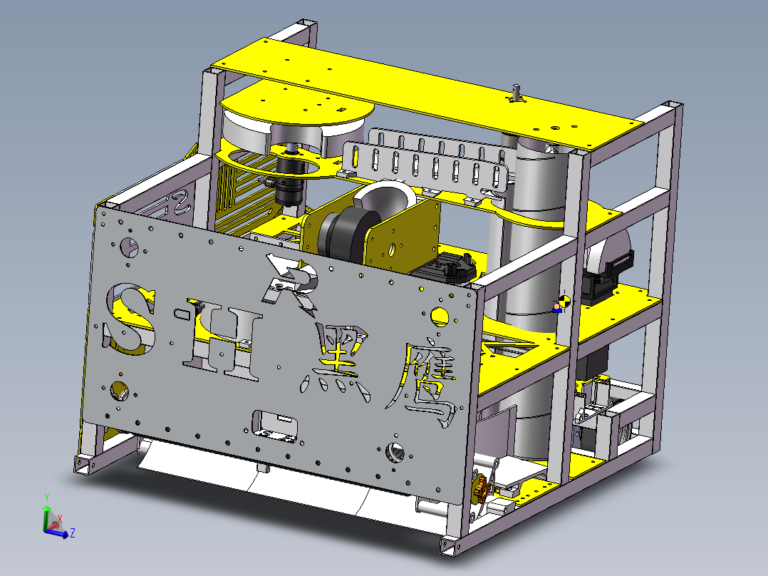 高尔夫球机器人（集收球 运球 分球 射球一体）sw2018可编辑