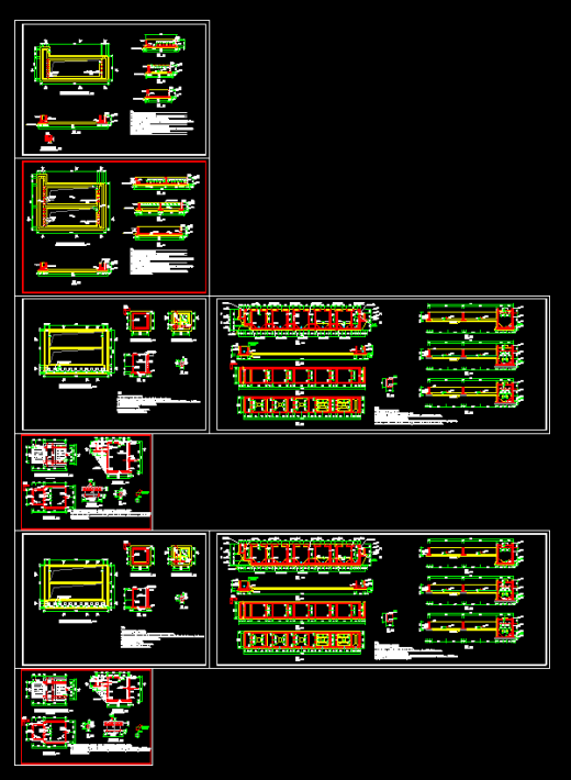 某地多种人工湿地结构cad图纸缩略图