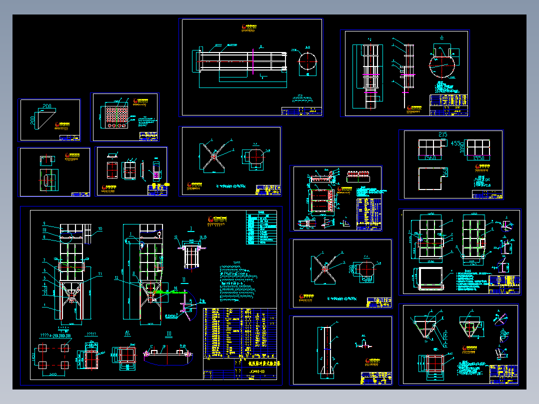 CM48-2-2700脉冲袋式除尘器制作安装全套图14张