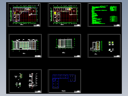【五层】5100平米左右框架结构局部六层大学教学楼（开题报告、任务书、计算书、设计图）
