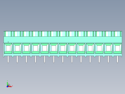 DEGSON DG636 系列 6.357.629.52mm 接线端子-DG636-7.62-13P-14-00AH前视缩略图