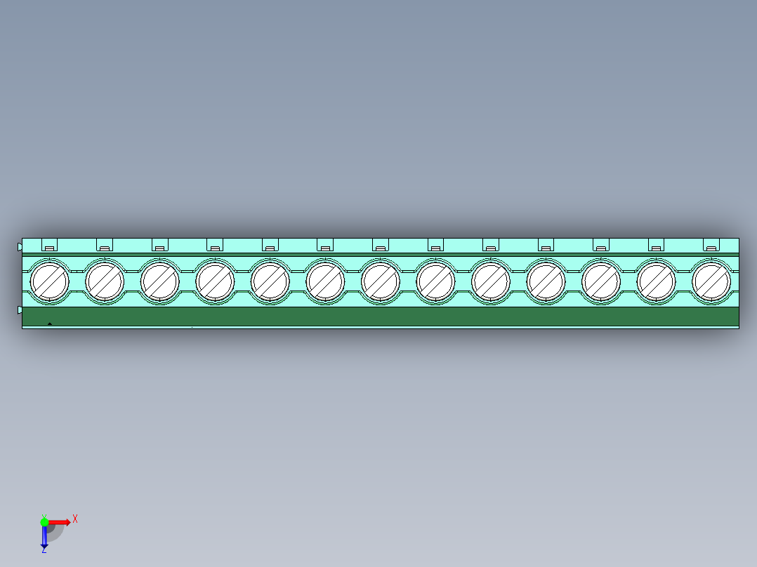 DEGSON DG636 系列 6.357.629.52mm 接线端子-DG636-7.62-13P-14-00AH俯视图