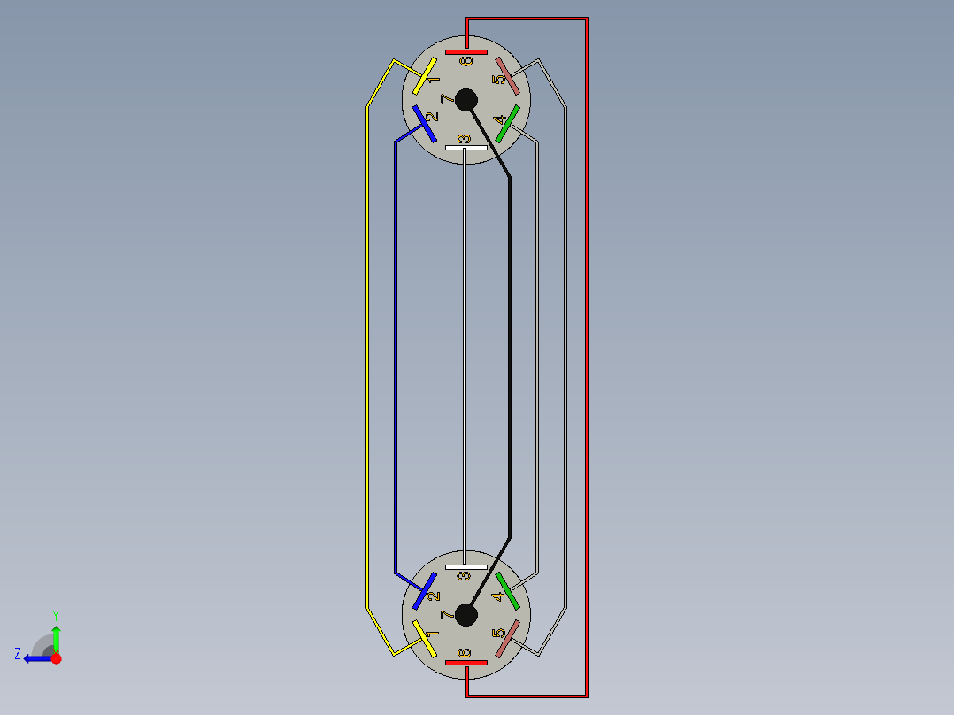 拖车连接右视图