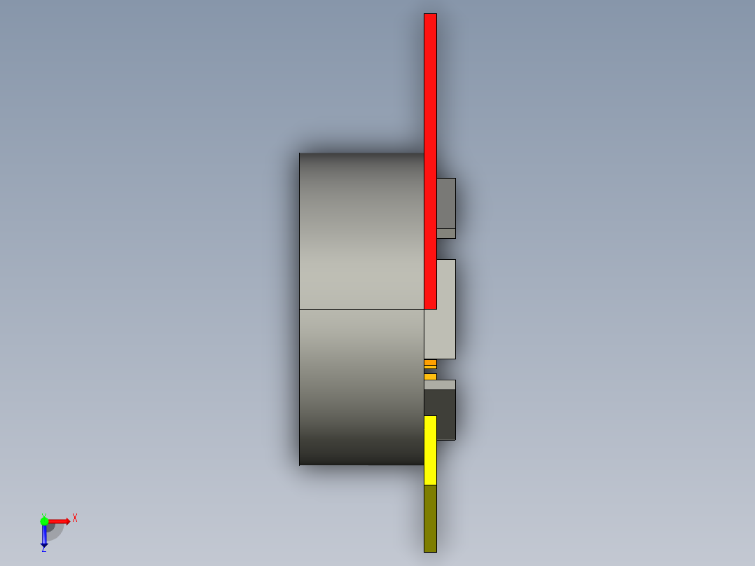 拖车连接俯视图