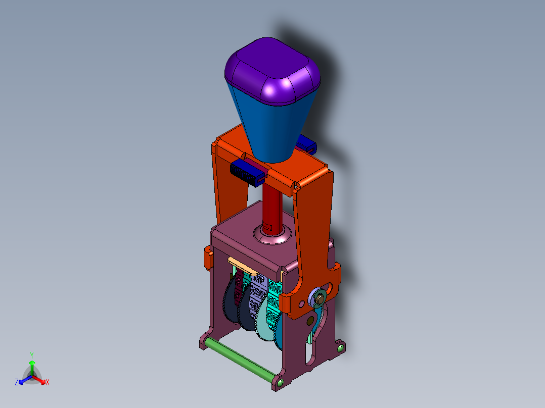 可调年月日数字印章盖
