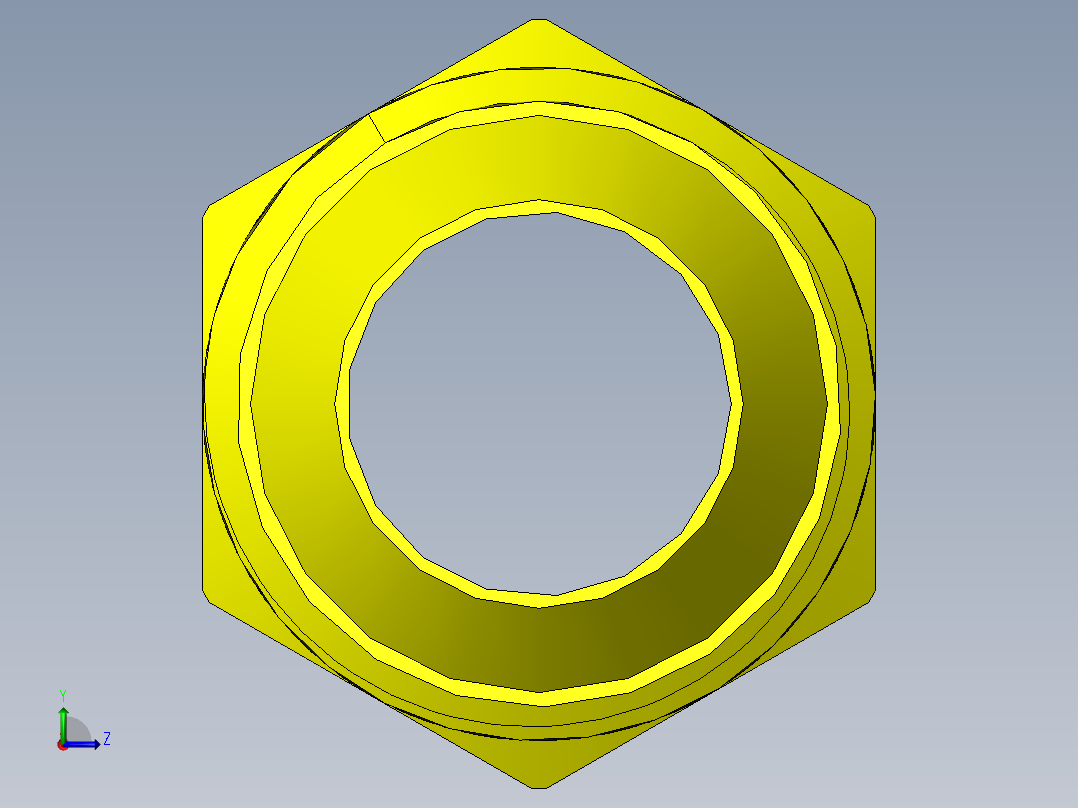 喇叭形 45D 半接头连接器-FLARE 45D 5-8 Tube OD-78-14 x 1-2 NPT.SLDPRT左视图