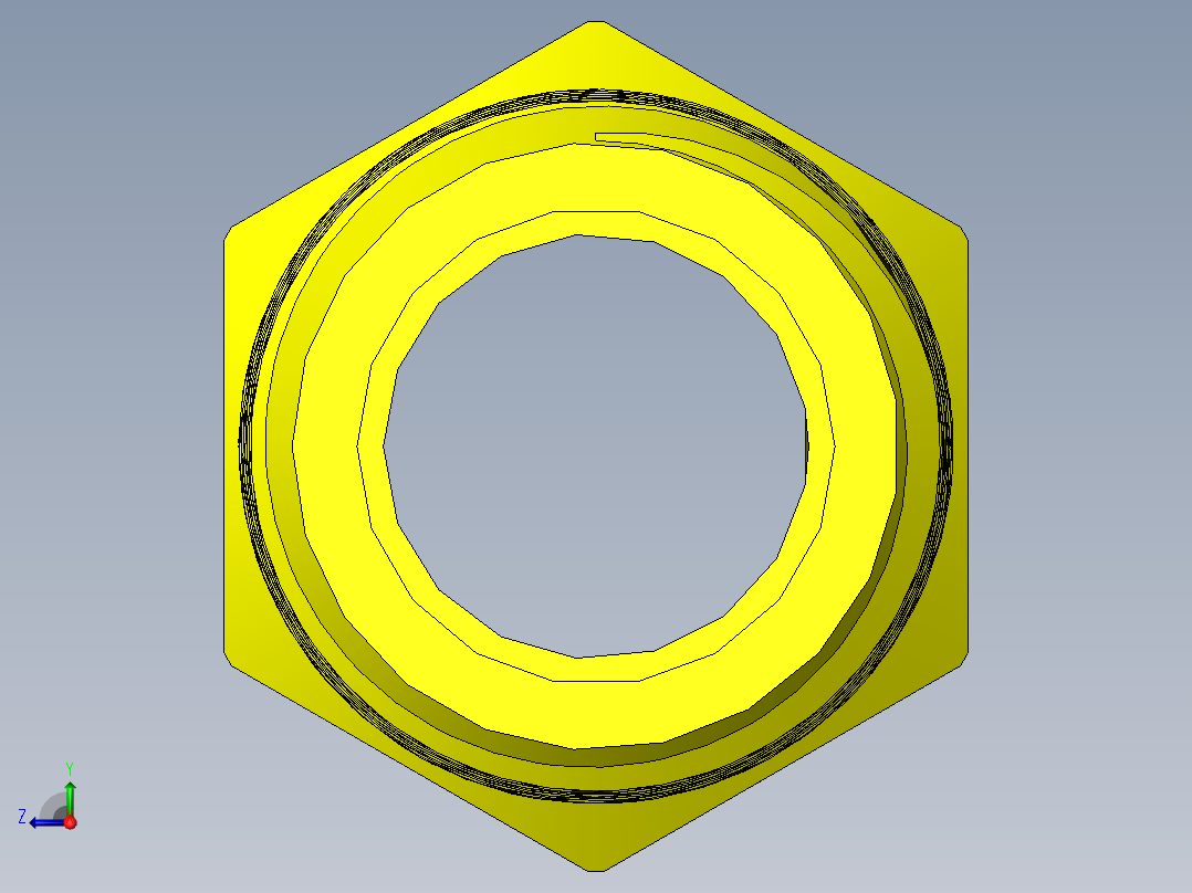 喇叭形 45D 半接头连接器-FLARE 45D 5-8 Tube OD-78-14 x 1-2 NPT.SLDPRT右视图