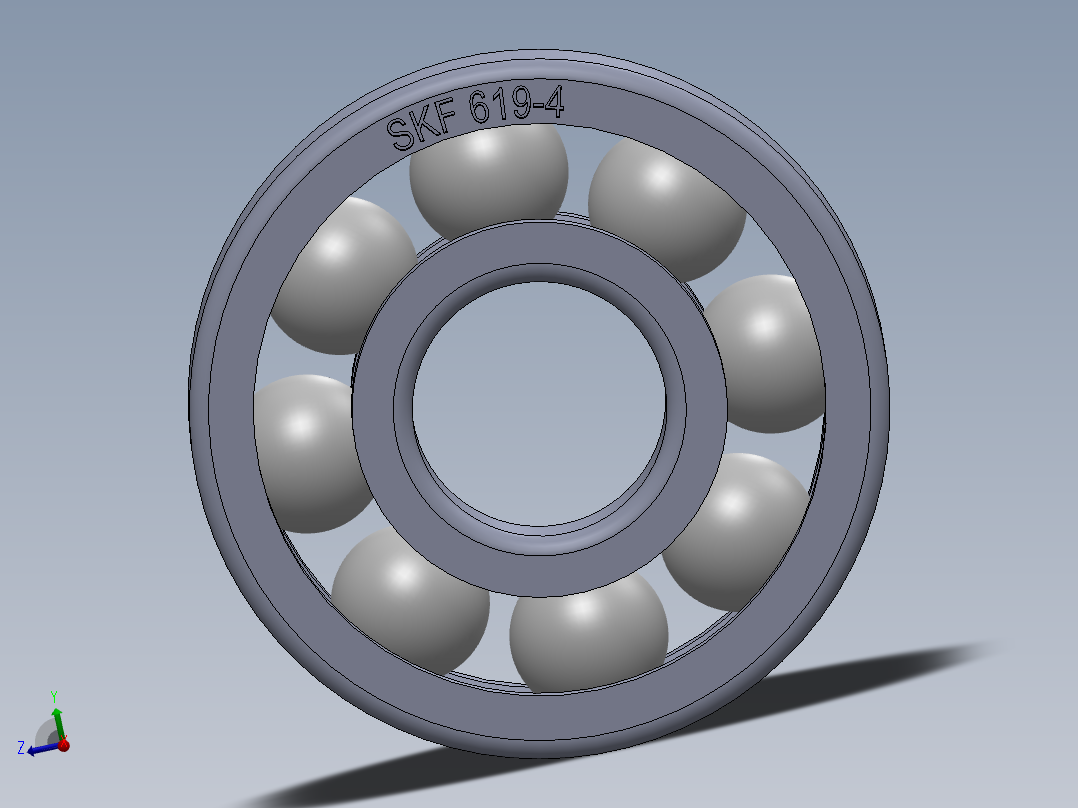 滚珠轴承-SKF BALL BEARING 619-4 4x11x4