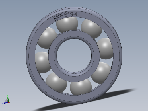 滚珠轴承-SKF BALL BEARING 619-4 4x11x4