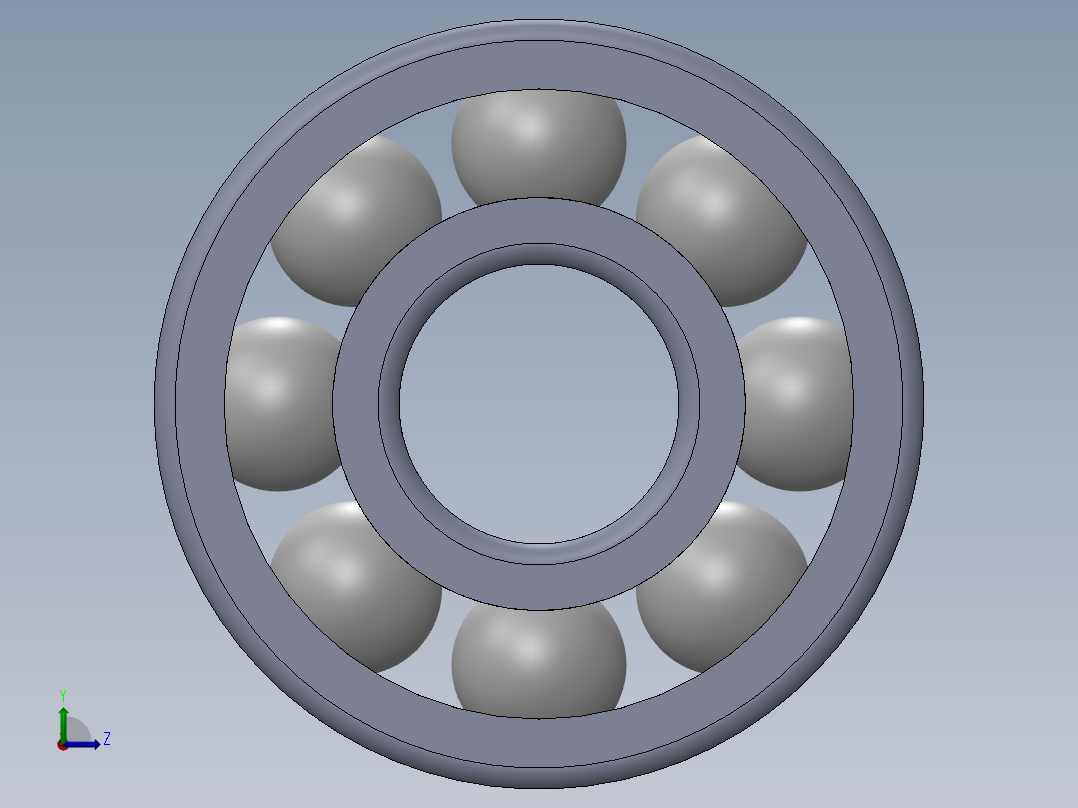 滚珠轴承-SKF BALL BEARING 619-4 4x11x4左视图