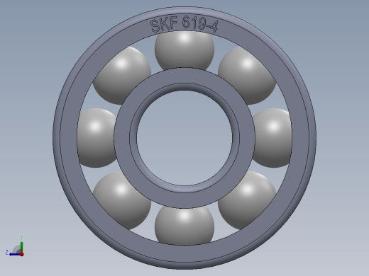 滚珠轴承-SKF BALL BEARING 619-4 4x11x4右视缩略图