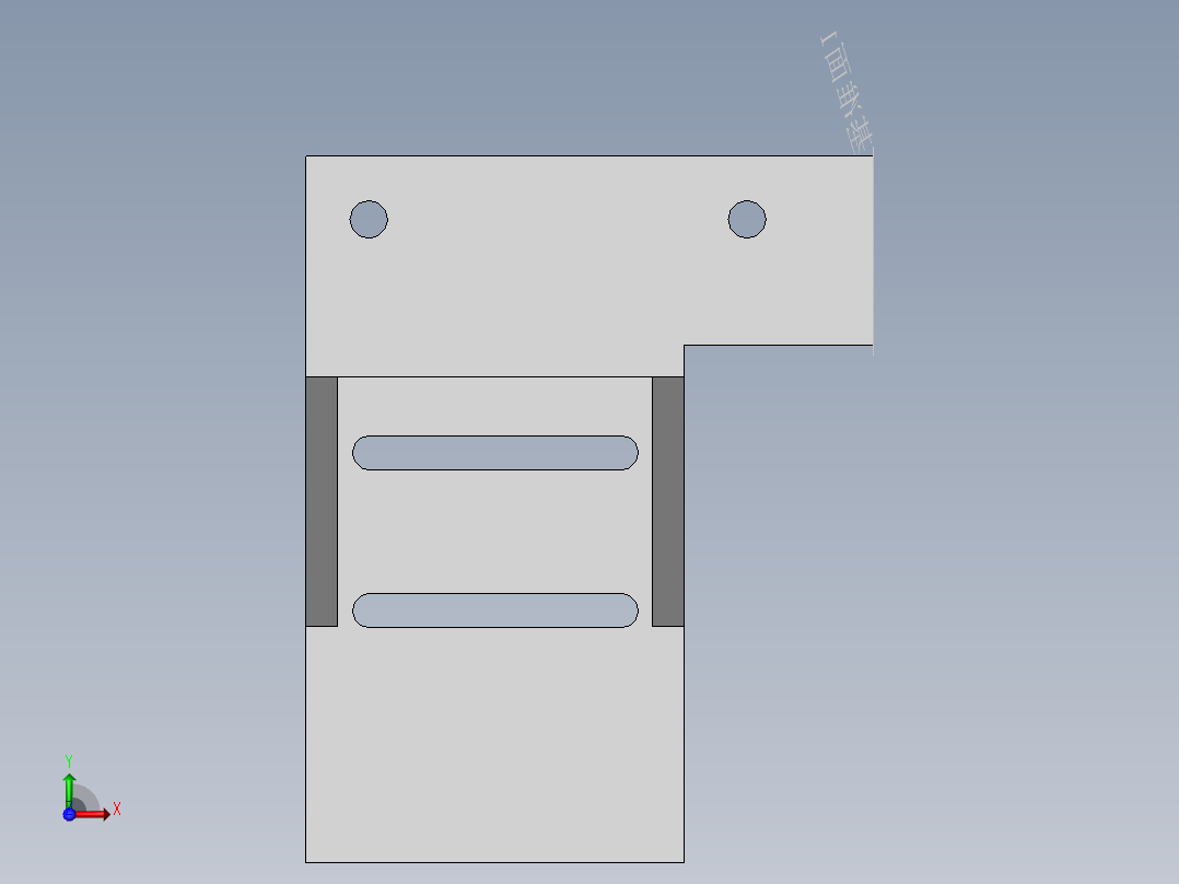 电机支架前视图