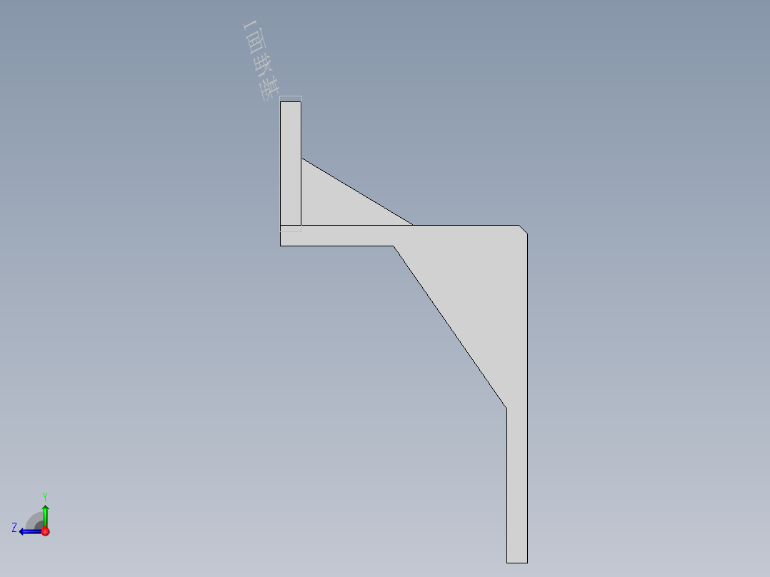 电机支架右视图