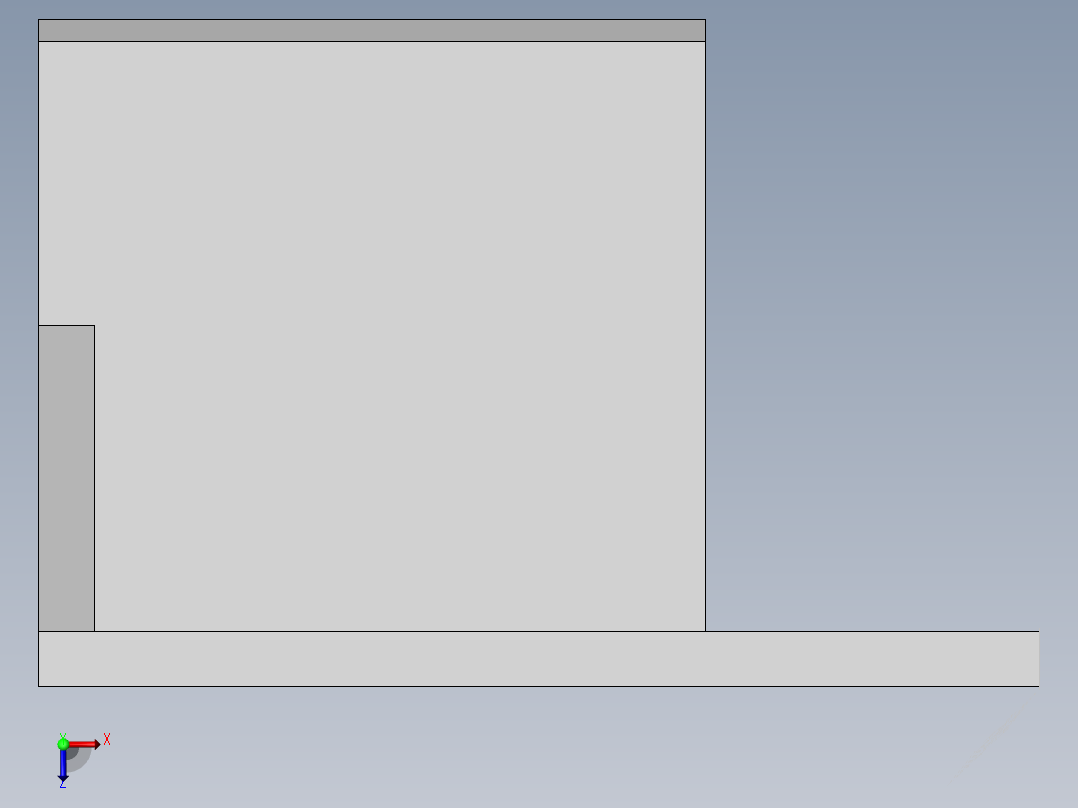 电机支架俯视图