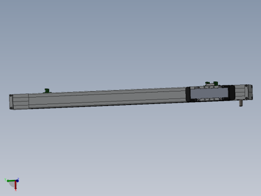 电动滑台模组MTG45右出轴模型