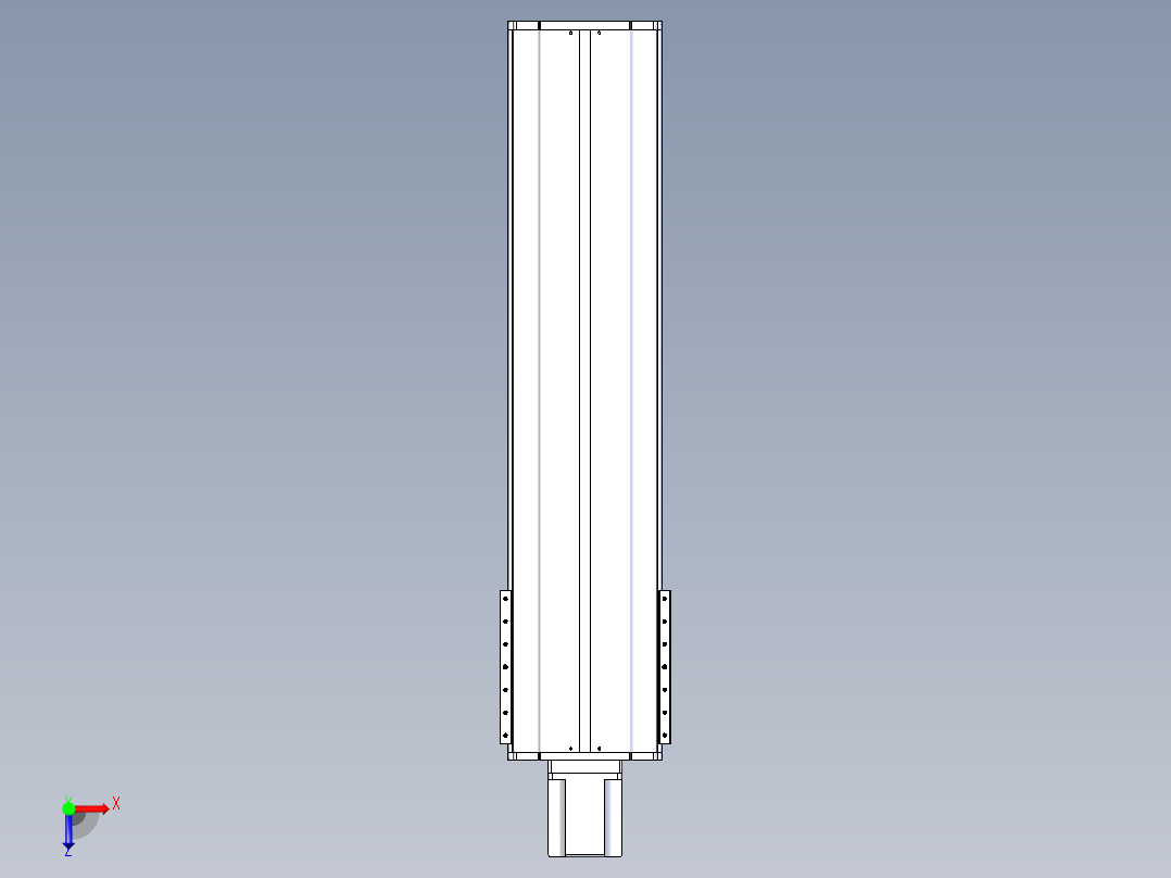 东锦丝杆传动-直线滑台模组DH270-C-L10-S900-BC-T1000W-C3俯视图