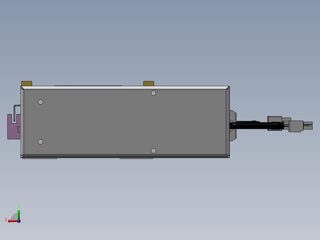 MTH丝杆半封闭模组MTH14-BL-400W后视图