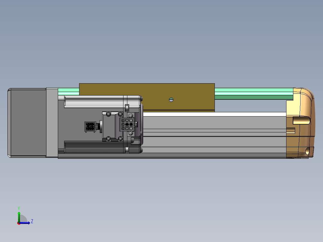 MTH丝杆半封闭模组MTH14-BL-400W左视图