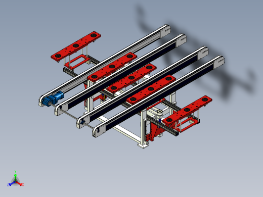 带吸盘的输送机可将平板玻璃太阳能电池板固定到位