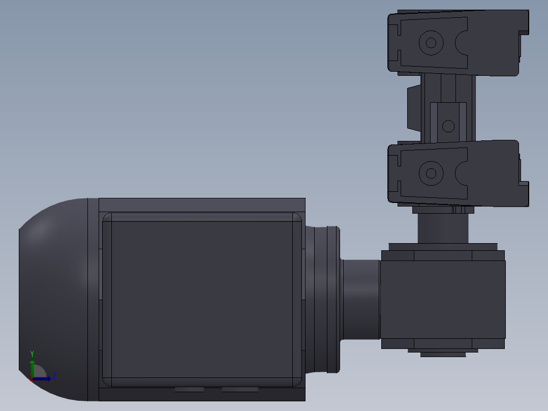 双列皮带（线路板传输皮带）左视图