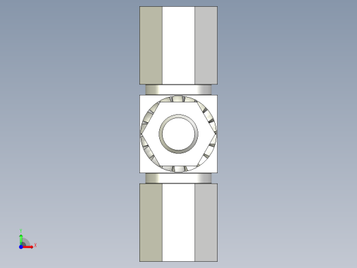 方型鉸鏈SQH,SQS(A)-3D多系列多零件图纸模型前视缩略图