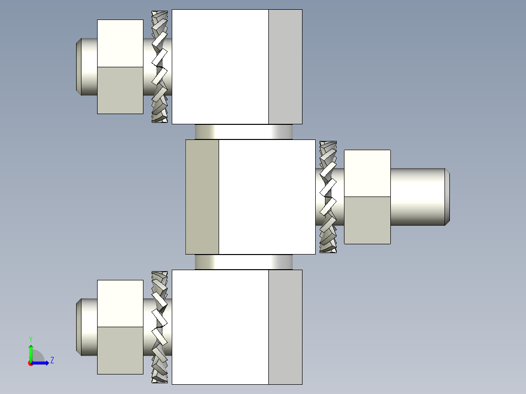 方型鉸鏈SQH,SQS(A)-3D多系列多零件图纸模型左视图