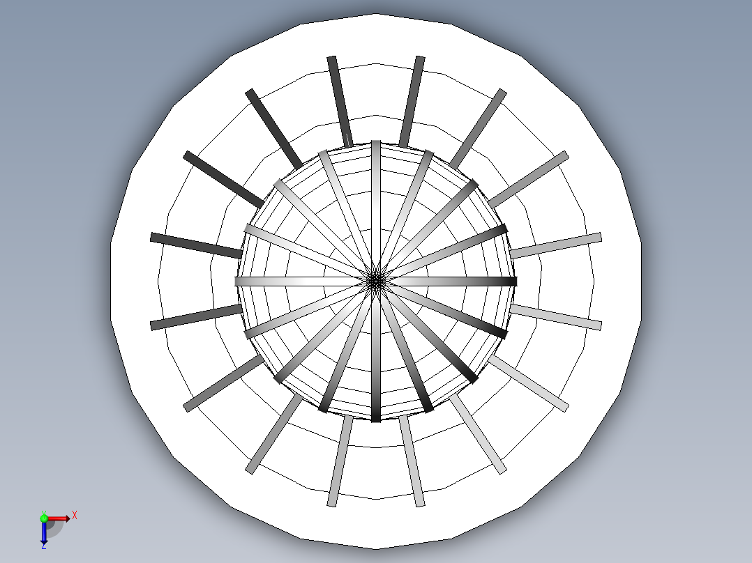 激光下料拼图大厦SOLIDWORKS 2013俯视图