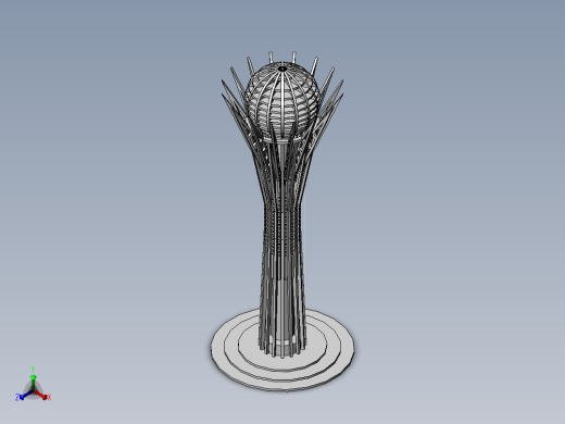 激光下料拼图大厦SOLIDWORKS 2013正等轴测缩略图