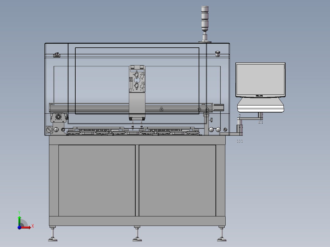 IC个人化烧录机前视图