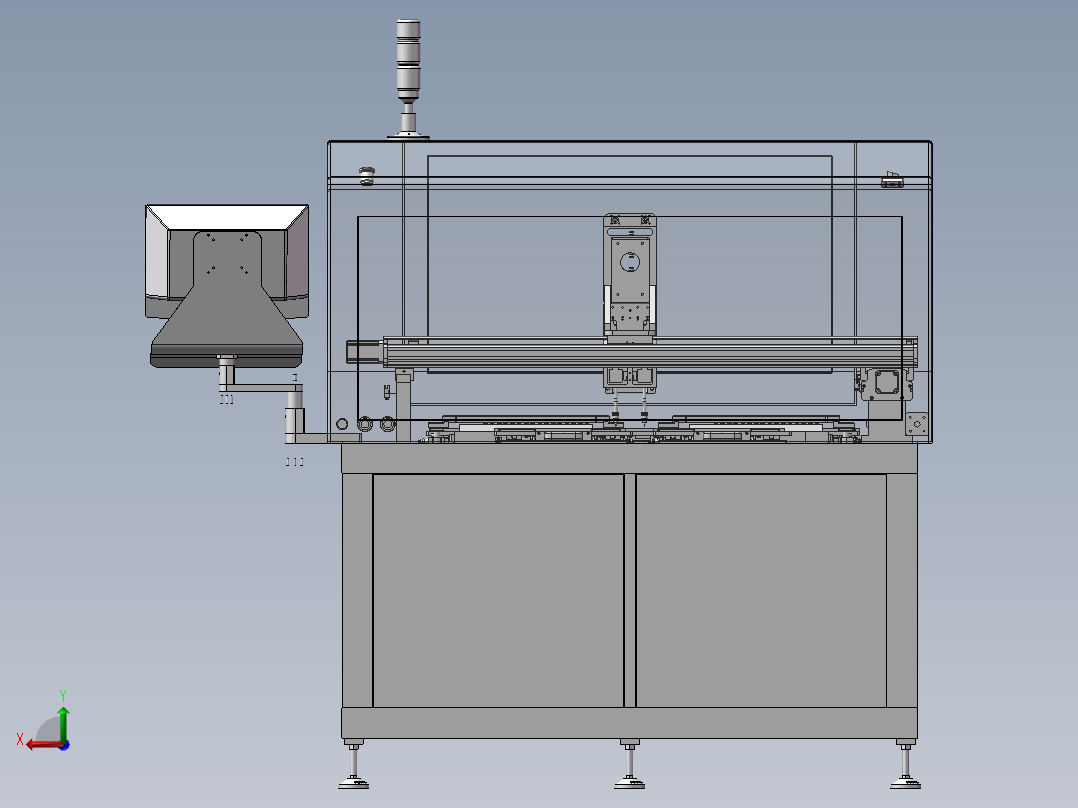 IC个人化烧录机后视图