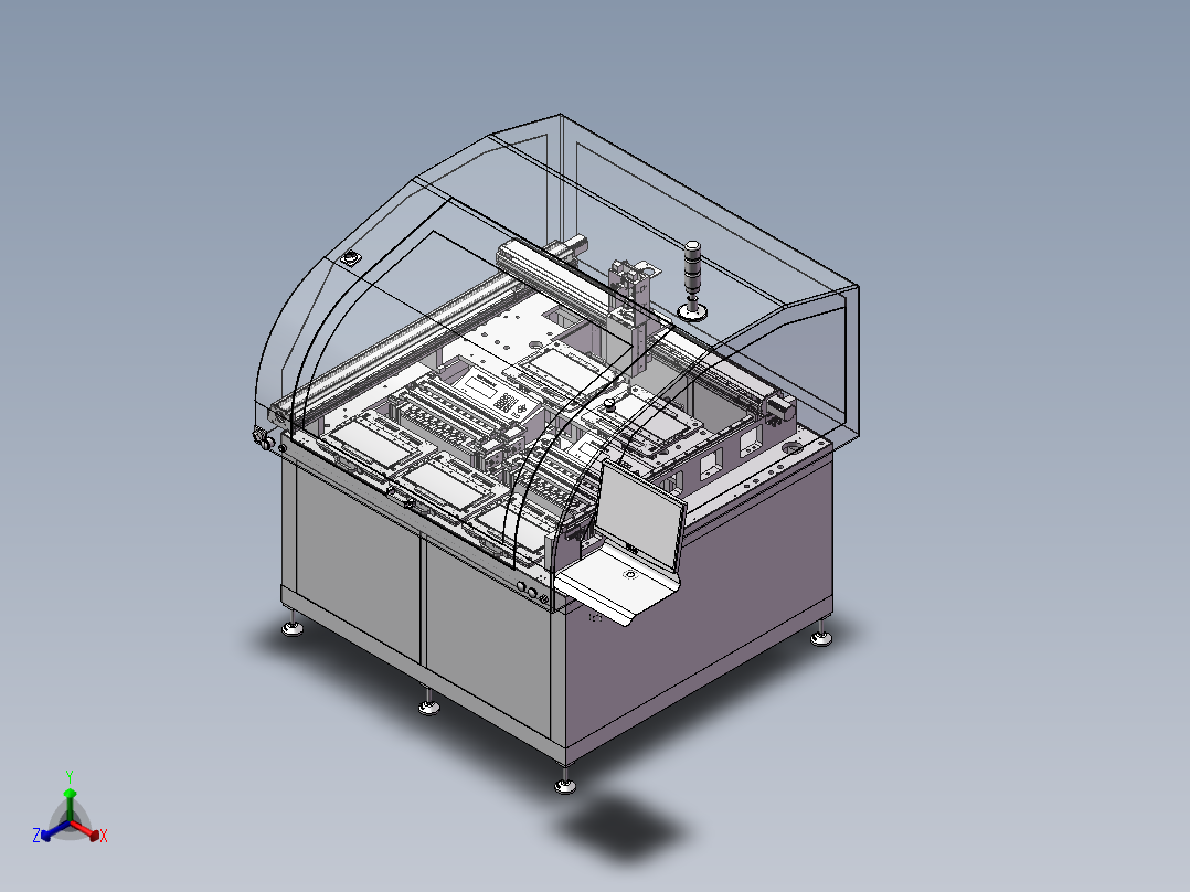 IC个人化烧录机正等轴测图
