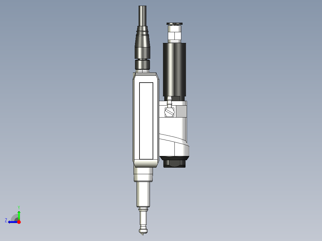 基恩士GT2-A12(K)L_kc图纸模型右视图
