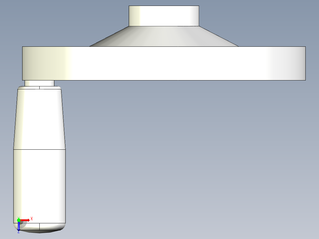 鋁合金手輪(旋轉把手)2460-3D多系列多零件图纸模型俯视图