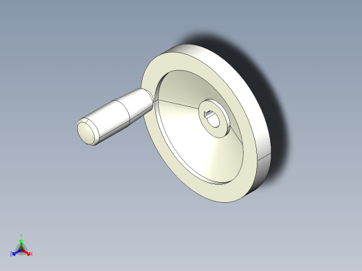 鋁合金手輪(旋轉把手)2460-3D多系列多零件图纸模型正等轴测缩略图
