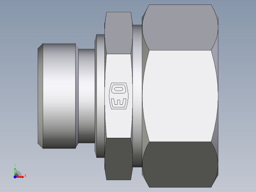 卡套式工业通用硬管接头EO_Male_Stud_connector_GE35LR171前视缩略图