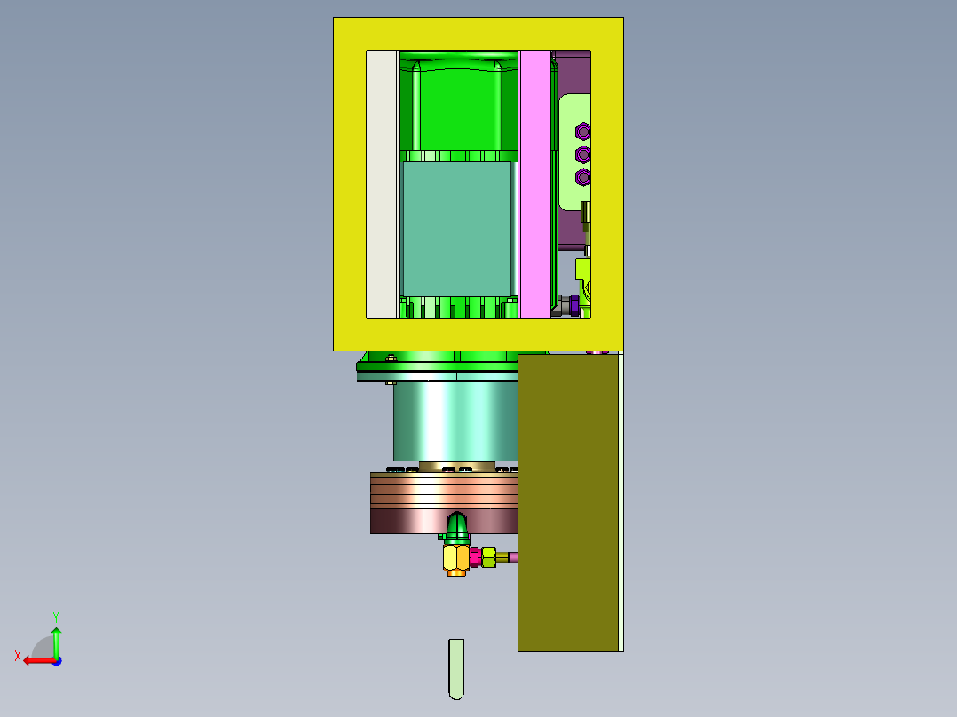 不锈钢输油泵后视图