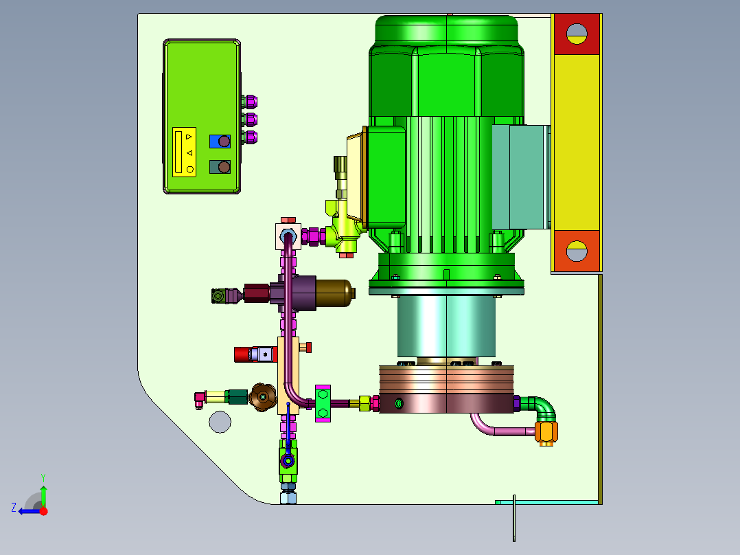 不锈钢输油泵右视图